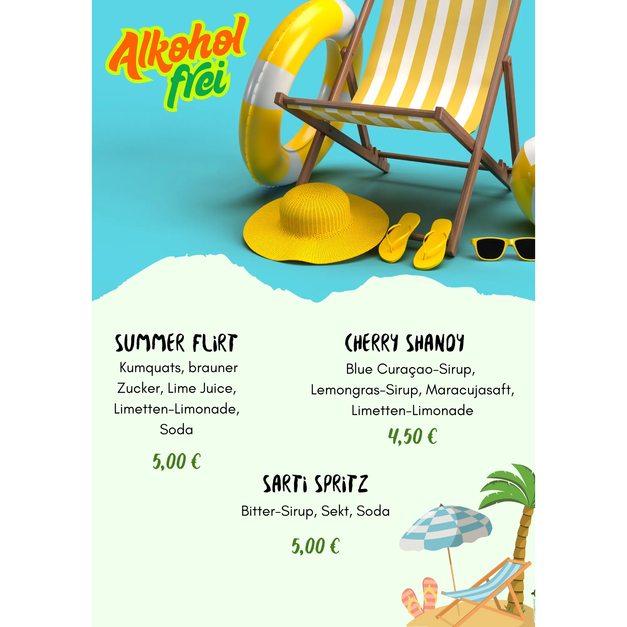 Sommerkarte alkoholfrei