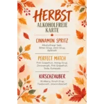 Herbstkarte alkoholfrei