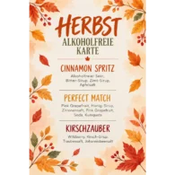 Herbstkarte alkoholfrei